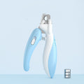 Light blue MATERA PET LED pet nail clippers with spare grinding heads