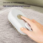 MATERA PET steam pet brush – 3-in-1 hair removal, cleansing and massage