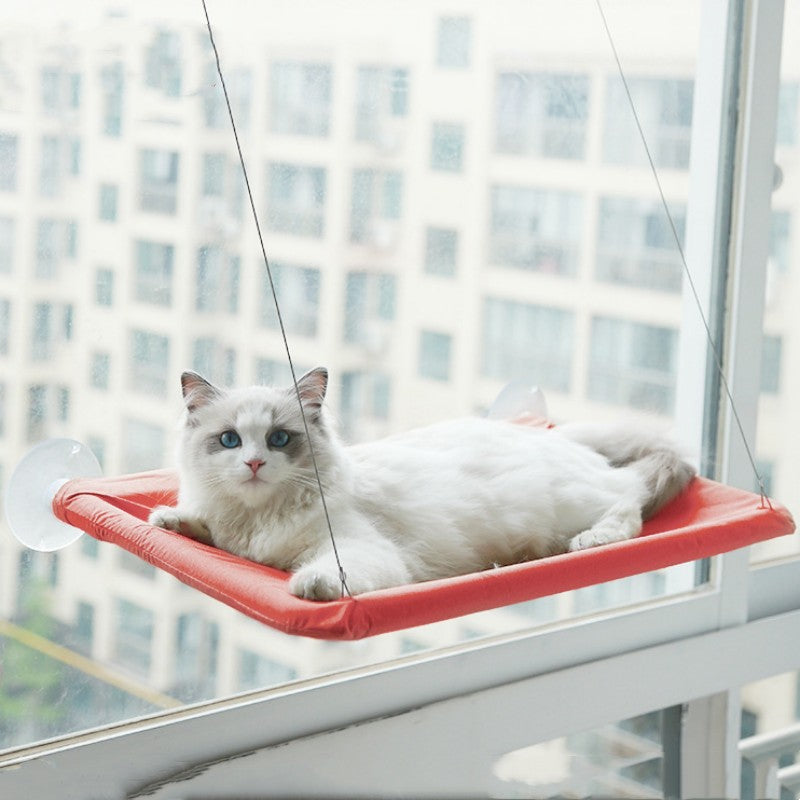 MATERA PET wall-mounted cat perch bed held by strong suction cups