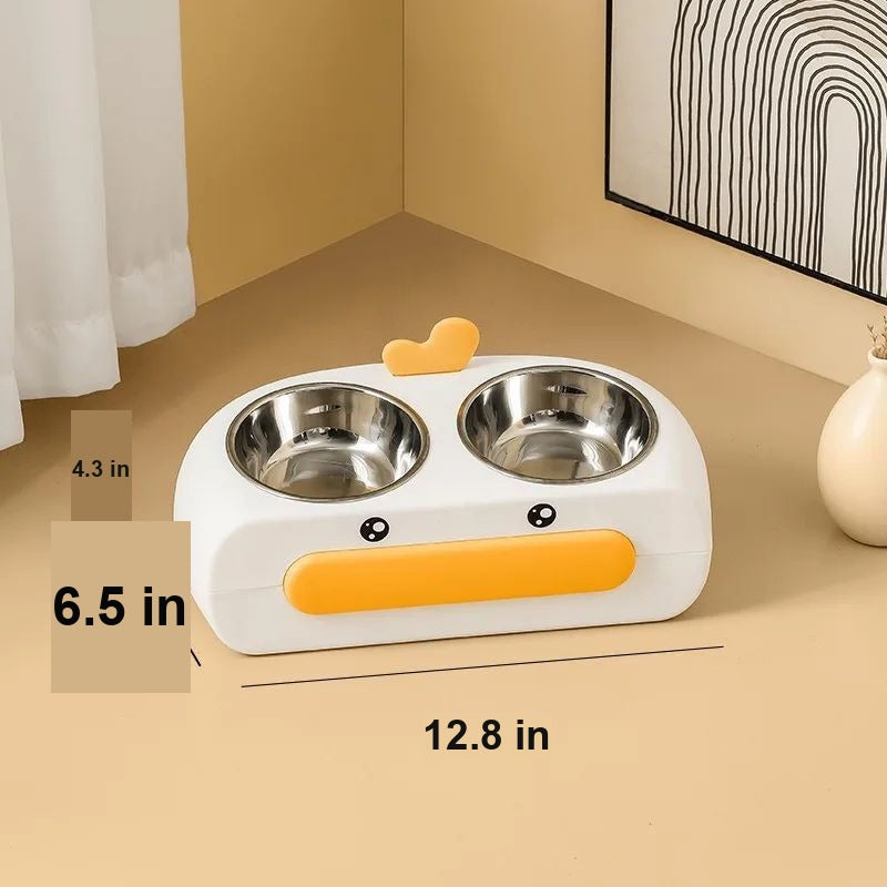 Double Stainless Steel Pet Bowl