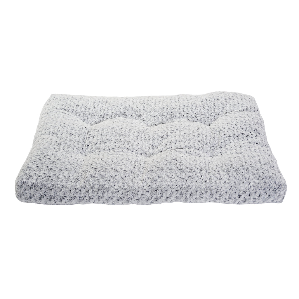 MATERA PET grey velvet pet bed mat sized for small and large dogs