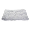 MATERA PET grey velvet pet bed mat sized for small and large dogs