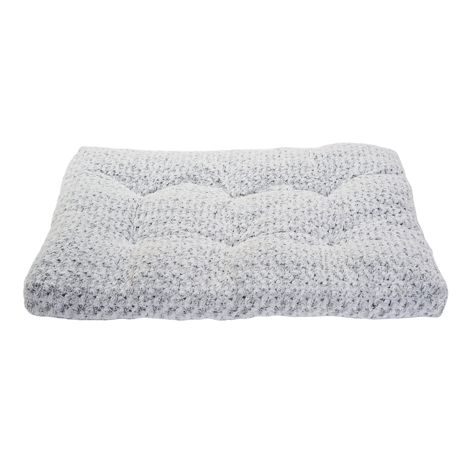 MATERA PET grey velvet pet bed mat sized for small and large dogs