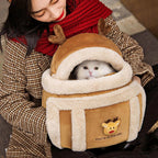 Plush Reindeer Pet Carrier Backpack