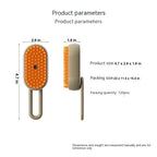 MATERA PET self-cleaning steam brush – soft silicone bristles close-up