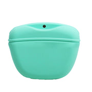 MATERA PET silicone dog treat pouch in Mint, magnetic training bait bag front view