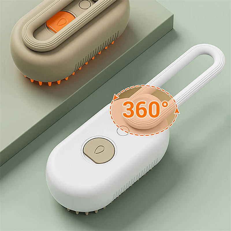 MATERA PET steam pet brush – 360 degree ergonomic handle