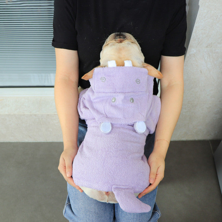 MATERA PET Quick-Dry Hooded Pet Bathrobe Towel — photo 1 of 6