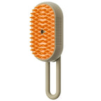 MATERA PET steam grooming brush in Milk Coffee color on white