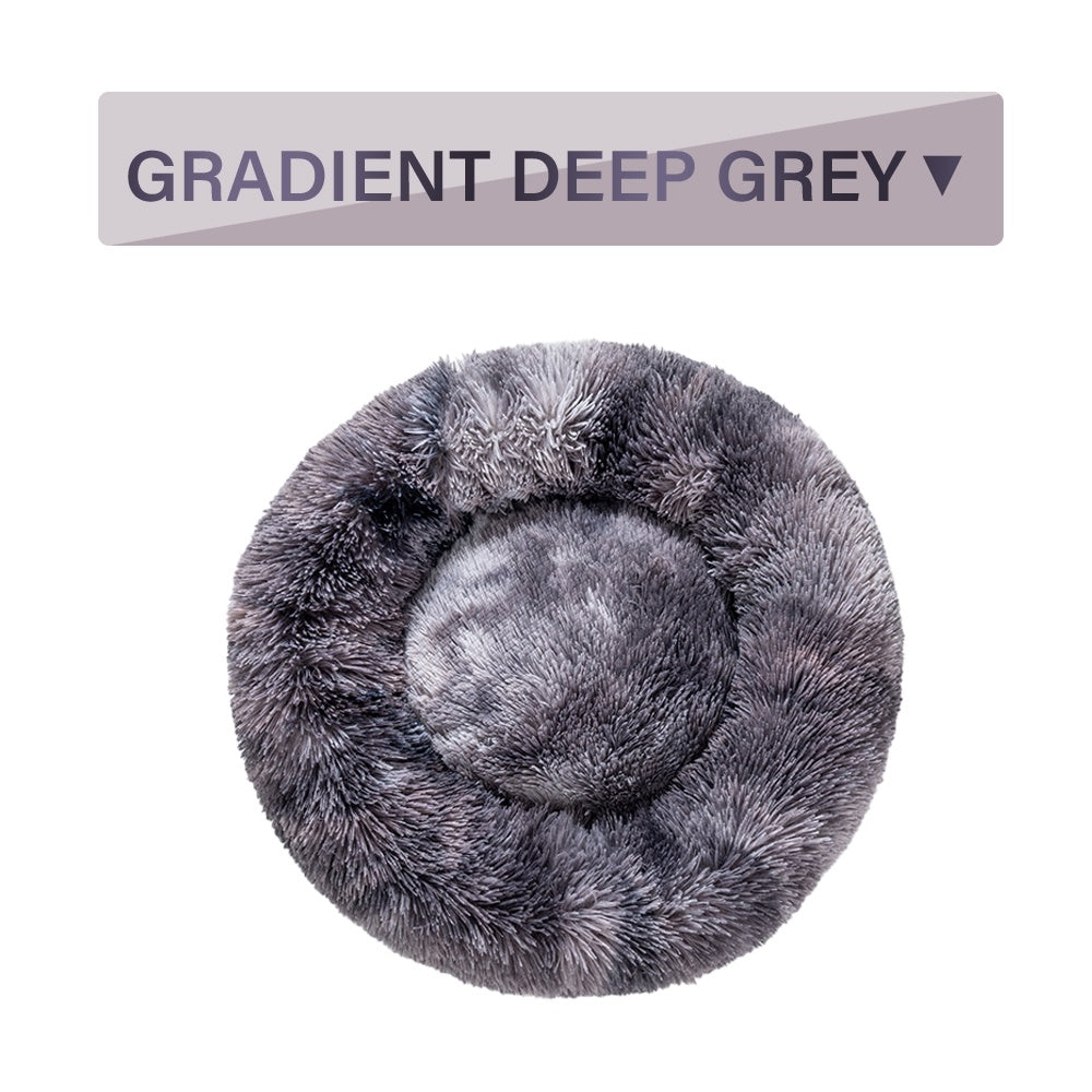 MATERA PET donut dog bed colour range from neutral greys to pink