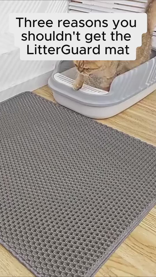 MATERA PET honeycomb cat litter trapping mat demo